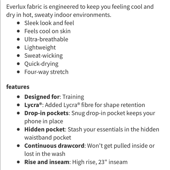 Lulu🍋 Cassis Invigorate Crop 23” size 6 everlux EUC - Picture 11 of 11